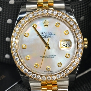 Rolex Date-just Gold Mother of Pearl 41mm 126333