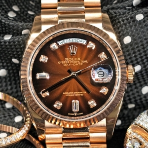 Rolex Day-date Chocolate Ombre 36mm 128235