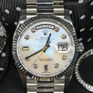 Rolex Day-date Mother of Pearl White Gold 36mm 128236