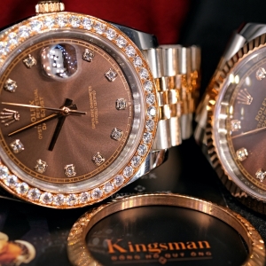 Rolex Date-just Chocolate Diamond 41mm 126331