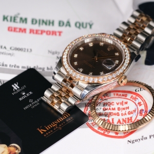 Rolex Date-just Chocolate Diamond 41mm 126331