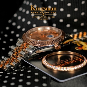 Rolex Date-just Everose Pink Champagne Gold 41mm 126331