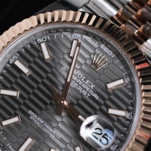 Rolex Date-just Fluted Motif Gray 41mm 126331