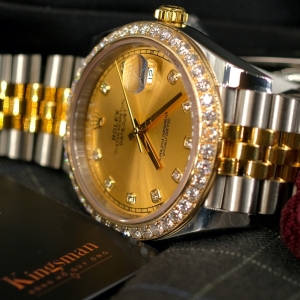 Rolex Date-just Gold Dial 41mm 126333