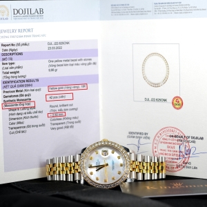 Rolex Date-just Gold Mother of Pearl 41mm 126333