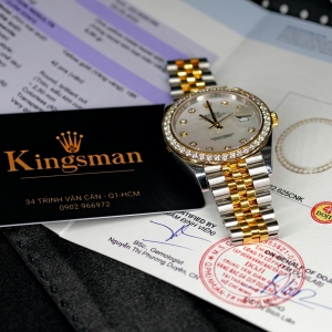 Rolex Date-just Gold Mother of Pearl 41mm 126333