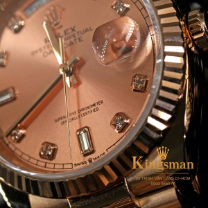 Rolex Day-date Champagne Everose 36mm 128235