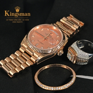 Rolex Day-date Champagne Everose 36mm 128235