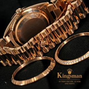 Rolex Day-date Champagne Everose 36mm 128235