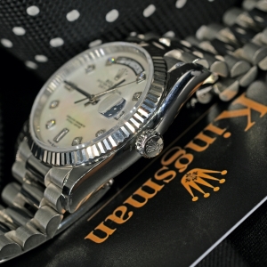 Rolex Day-date Mother of Pearl White Gold 36mm 128236